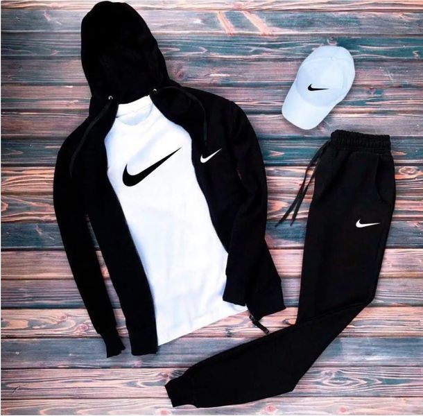 Спортивный костюм мужской футболка бейсболка Найк Nike комплект мужской весна осень 2614037467 фото