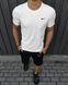 Спортивний комплект чоловічий Nike біла футболка+чорні шорти літній костюм трикотажний найк повсякденний XXL 2656653321 фото 10