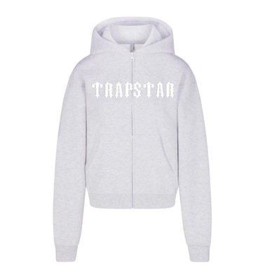 Худи мужская с молнией Trapstar светлая летняя осенняя весенняя спортивная кофта с капюшоном двунитка S 2611220220 фото