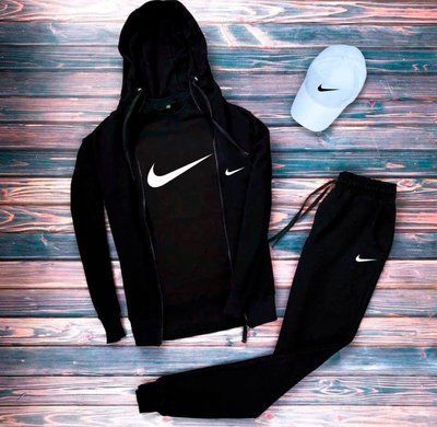 Спортивний костюм чоловічий футболка бейсболка Найк Nike комплект чоловічий весна осінь 2614037472 фото