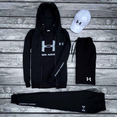 Спортивный костюм мужской Андер армор шорты кепка Комплект Under armour осень весна M 2615049207 фото
