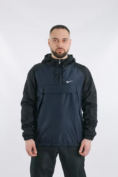Ветровка анорак куртка мужская Найк "House" Nike синяя весенняя осенняя легкая водоотталкивающая XL 2490463408 фото