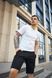 Спортивний комплект чоловічий Nike біла футболка+чорні шорти літній костюм трикотажний найк повсякденний 3XL 2656653322 фото 10