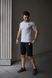 Комплект спортивний чоловічий Adidas сіра футболка+чорні шорти костюм літній трикотажний адідас повсякденний 3XL 2656559494 фото 10