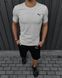 Комплект чоловічий спортивний Puma сіра футболка+ чорні шорти костюм літній трикотажний пума повсякденний 3XL 2655561178 фото 1