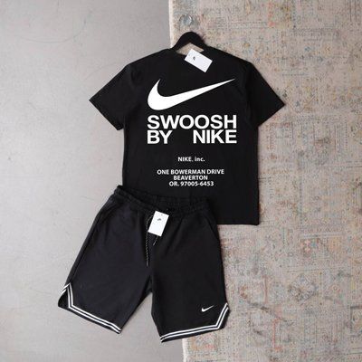 Костюм чоловічий літній Найк NIKE шорти футболка спортивний комплект Найк 2660234657 фото