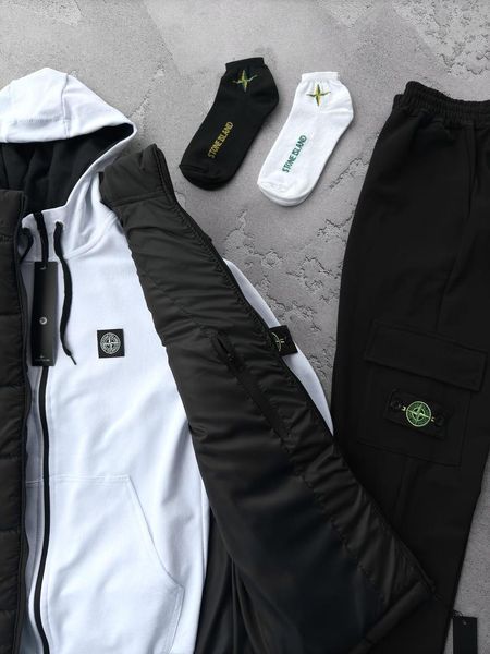 Спортивный костюм мужской стон айленд stone island комплект жилетка осенний весенний набор 3в1 2628201315 фото