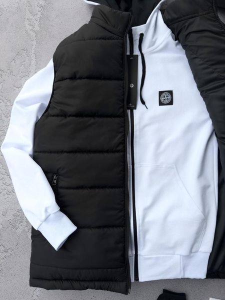 Спортивный костюм мужской стон айленд stone island комплект жилетка осенний весенний набор 3в1 2628201315 фото