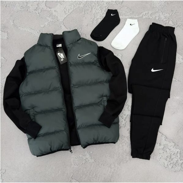 Комплект Найк Nike спортивный костюм мужской жилетка осенний весенний демисезонный XXL 2627353133 фото