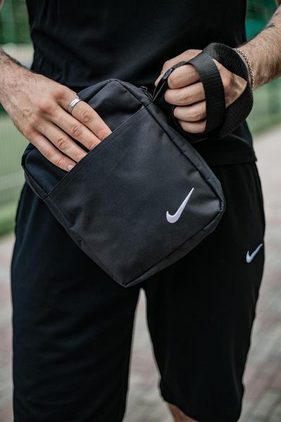 Спортивний комплект чоловічий Nike поло червоне+ шорти чорні+ барсетка костюм літній найк повсякденний 2655165214 фото