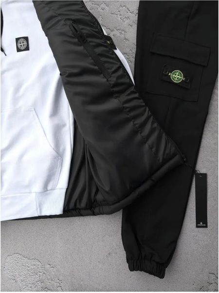 Спортивний костюм чоловічий стон айленд stone island комплект жилет осінній весняний набір 3в1 2628440494 фото