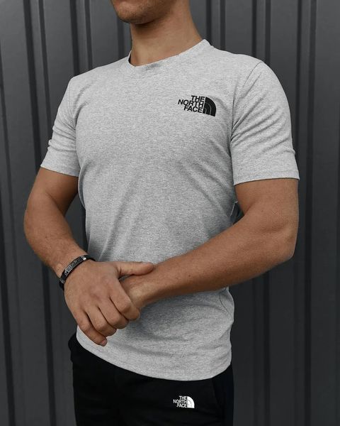 Комплект спортивний чоловічий The North Face футболка сіра+шорти чорні літній костюм норс фейс повсякденний L 2657531988 фото