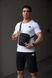 Спортивний комплект чоловічий Adidas біла футболка+чорні шорти+барсетка костюм літній адідас повсякденний XXL 2656631778 фото 2