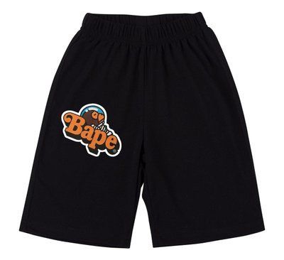 Шорти чоловічі Bape чорні трикотажні спортивні повсякденні 2604053654 фото