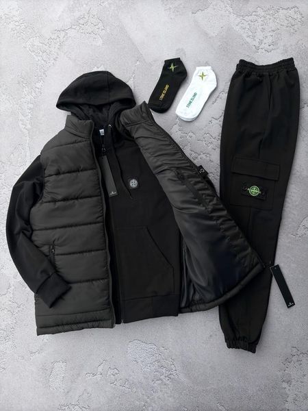 Спортивный костюм мужской стон айленд stone island комплект жилетка осенний весенний набор 3в1 2628201316 фото