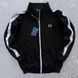 Худи мужская с молнией Fred Perry черная весенняя летняя осенняя спортивная кофта двунитка воротник-стойка M 2611835989 фото 1