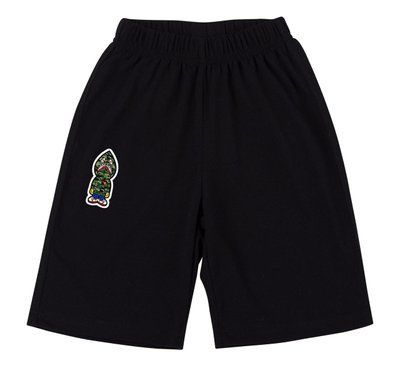 Шорти чоловічі Bape чорні трикотажні спортивні повсякденні 2604053659 фото