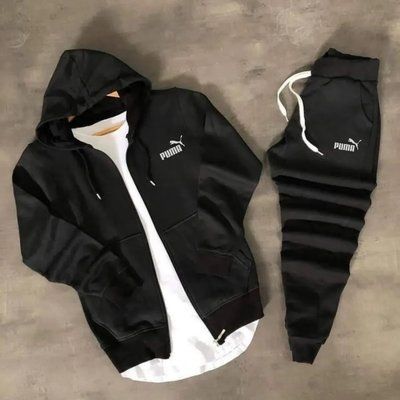 Спортивний костюм Чоловічий Пума теплий Осінній Puma Худі та штани XXL 2354897447 фото