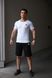 Комплект спортивний чоловічий Adidas біла футболка+чорні шорти костюм літній трикотажний адідас повсякденний 2655165294 фото 3