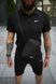 Спортивный комплект мужской Nike черный поло шорты барсетка костюм летний найк трикотажный повседневный 2655165178 фото 9