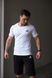 Комплект спортивний чоловічий Adidas біла футболка+чорні шорти костюм літній трикотажний адідас повсякденний XL 2656561712 фото 9
