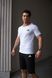 Комплект спортивний чоловічий Adidas біла футболка+чорні шорти костюм літній трикотажний адідас повсякденний XL 2656561712 фото 3