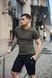 Спортивний комплект чоловічий Nike хакі футболка+чорні шорти літній костюм трикотажний найк повсякденний XL 2656665013 фото 1