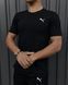 Комплект спортивний чоловічий Puma чорний футболка шорти костюм трикотажний літній пума повсякденний XL 2655566946 фото 3