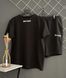 Спортивний Костюм Чоловічий Літній шорти футболка Palm Angels чорний спортивний комплект 2606906059 фото 2