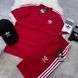 Спортивный Костюм Мужской Летний Adidas красный шорты футболка + кепка спортивный комплект XL 2607478125 фото 2