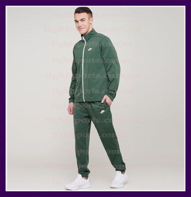 Мужской Спортивный костюм найк на молнии темно зеленый NIKE XXXL 1619179727 фото