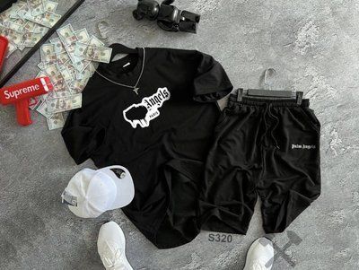 Костюм чоловічий літній Оверсайз шорти футболка stussy built tough комплект оверсайз стусі M 2607446028 фото