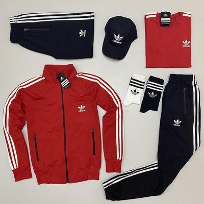 Комплект мужской Адидас Adidas спортивный костюм шорты футболка кепка весенний осенний L 2623590030 фото