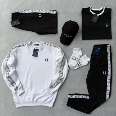 Костюм мужской спортивный Fred Perry шорты футболка кепка свитшот штаны осенний весенний летний XXL 2630793316 фото