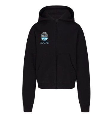 Толстовка чоловіча BAPE чорна осіння весняна літня кофта з капюшоном двонитка повсякденна S 2611103527 фото
