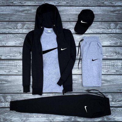 Спортивный костюм мужской Найк шорты кепка Комплект Nike осень весна XXL 2615099253 фото
