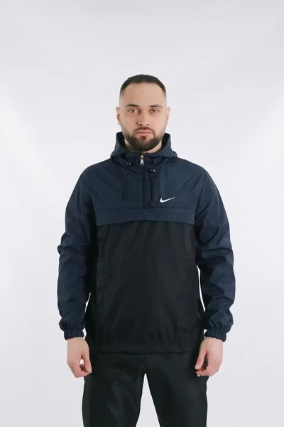 Ветровка анорак куртка мужская Найк "President" Nike синяя весенняя осенняя легкая водоотталкивающая XXXL 2490469590 фото