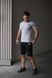 Комплект спортивний чоловічий Adidas сіра футболка+чорні шорти костюм літній трикотажний адідас повсякденний 2655165296 фото 6