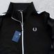 Худі чоловіча з блискавкою Fred Perry чорна весняна літня осіння спортивна кофта двонитка комір-стійка XXL 2611835992 фото 3
