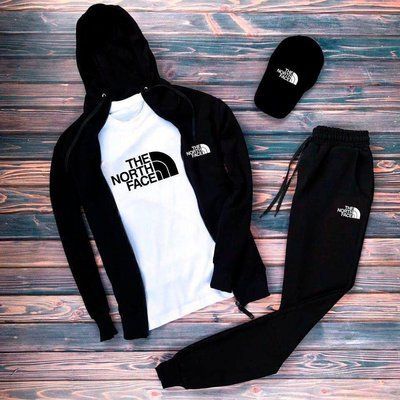 Комплект чоловічий спортивний TNF костюм футболка бейсболка весняний осінній 2614037502 фото
