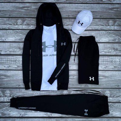 Спортивный костюм мужской Андер армор шорты кепка Комплект Under armour осень весна XL 2615050191 фото