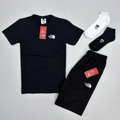 Шорти футболка The North Face чорний комплект чоловічий літній повсякденний M 2607762755 фото