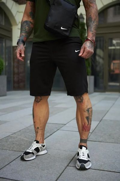 Спортивный комплект мужской Nike поло хаки+шорты черные+барсетка летний костюм трикотажный повседневный XL 2657713892 фото