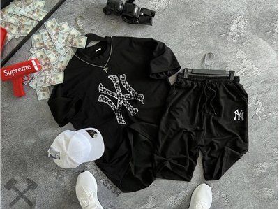 Літній костюм оверсайз чоловічий new york шорти футболка спортивний комплект нью йорк XL 2607478490 фото
