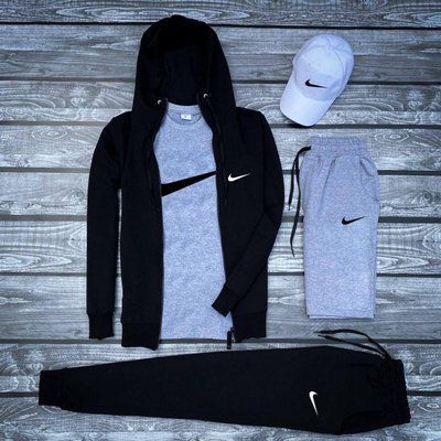 Спортивный костюм мужской Найк шорты кепка Комплект Nike осень весна L 2615099764 фото