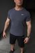 Спортивний комплект чоловічий Nike темно-сіра футболка+чорні шорти літній костюм трикотажний найк повсякденний L 2656667282 фото 5