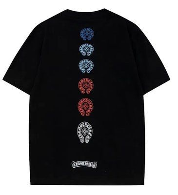 Мужская футболка Chrome Hearts черная с принтом хлопковая спортивная повседневная лето осень весна XXL 2670292429 фото
