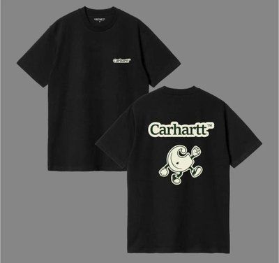 Футболка чоловіча оверсайз carhartt біла широка бавовняна теніска вільного крою 2602742305 фото