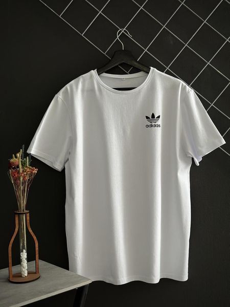 Спортивний Костюм Чоловічий Літній чорні шорти біла футболка Adidas спортивний комплект 2606906064 фото