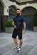 Спортивный комплект мужской Nike поло темно-синяя+шорты черные+барсетка летний костюм трикотажный повседневный M 2657716887 фото 8